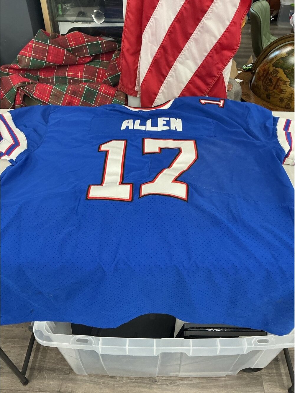 Josh Allen 12 Buffalo Bills Royal Blue Football Jersey